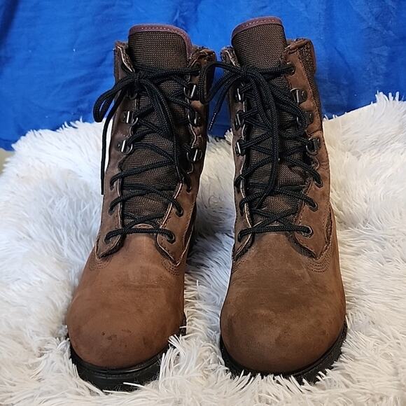 ROCKY OIL RESISTANT MADE IN GOOD OLDâUSAâLEATHERâ CANVASâWOMANS 8 - Picture 2 of 16